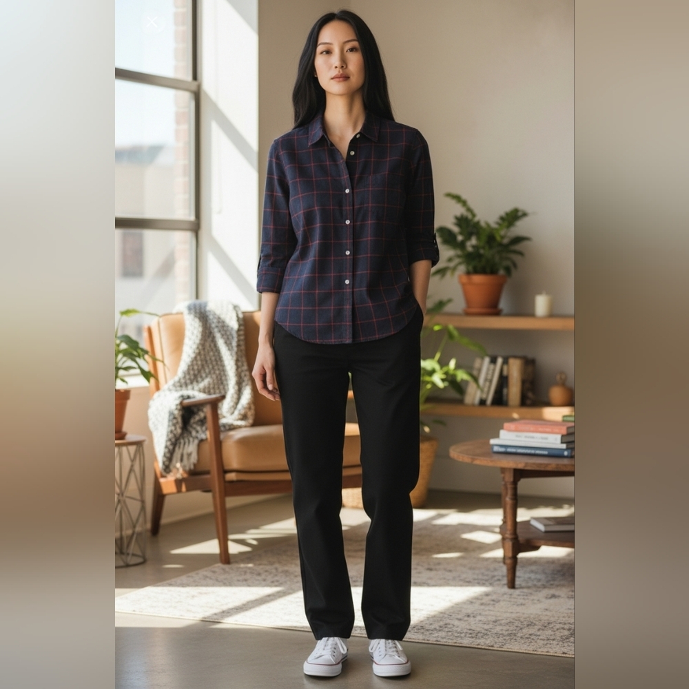 🔴Tommy Hilfiger Classic  Womens Button Up Top
